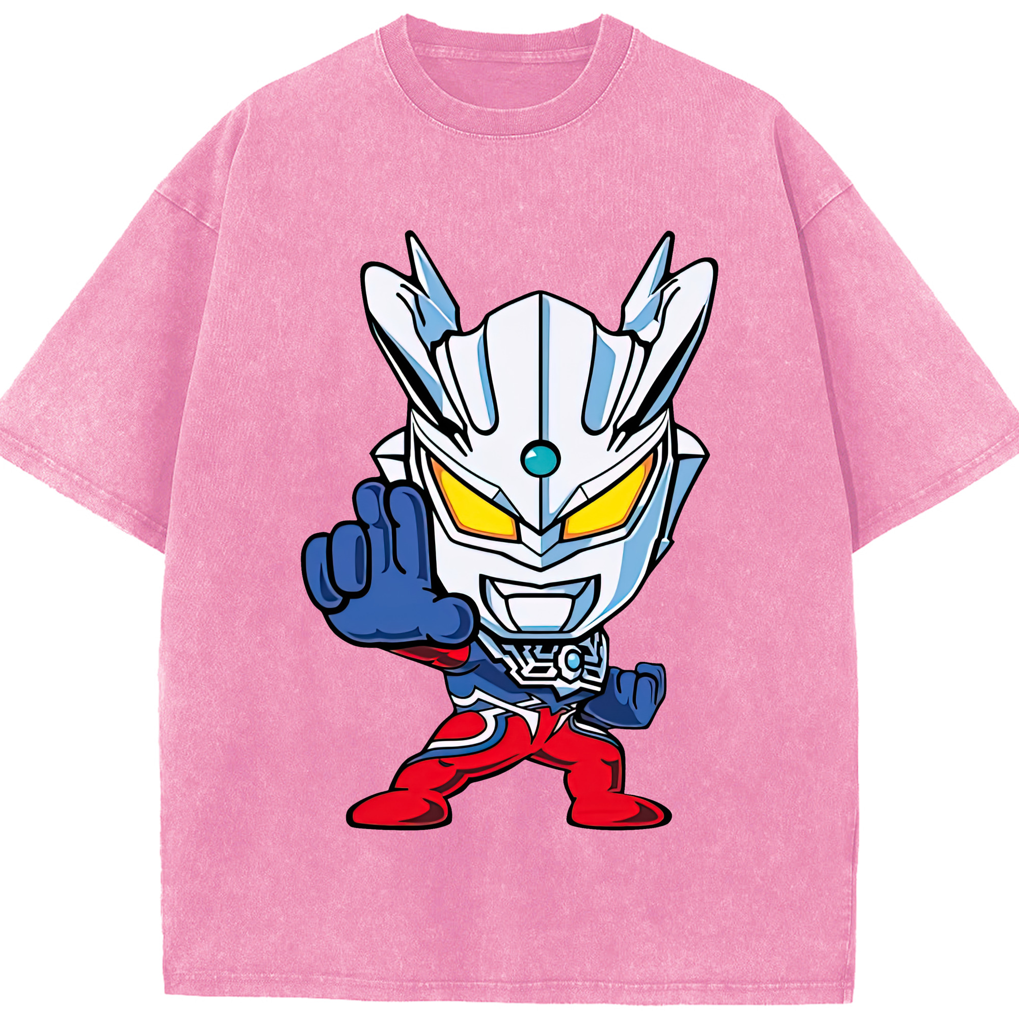 （画像用） ウルトラマン Ultraman 綿100% ヴィンテージ風 半袖Tシャツ（フロントプリント）